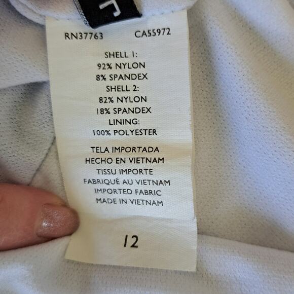 Jantzen One Shoulder Swim Dress Swimsuit Cobalt Blue Goddess One-piece Coverup - Picture 5 of 8